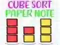 Gioco Cubo Ordina Nota di Carta in linea