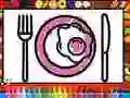 Gioco Colora e Decora il Piatto della Cena in linea Gioco Colora e Decora il Piatto della Cena in linea