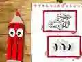 Gioco Libro da Colorare Auto per il Ritorno a Scuola in linea Gioco Libro da Colorare Auto per il Ritorno a Scuola in linea