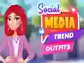 Gioco Outfit delle tendenze dei social media in linea Gioco Outfit delle tendenze dei social media in linea