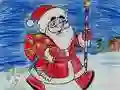 Gioco Colora Babbo Natale in linea Gioco Colora Babbo Natale in linea