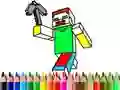 Gioco Tornare a scuola: Colorazione Minecraft in linea Gioco Tornare a scuola: Colorazione Minecraft in linea