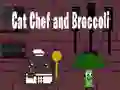 Gioco Gatto Chef e Broccoli in linea Gioco Gatto Chef e Broccoli in linea