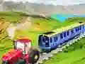 Gioco Trattore incatenato che traina treno in linea