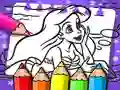Gioco Libro da Colorare di Ariel La Sirenetta in linea