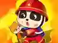 Gioco Piccolo Panda Pompiere in linea