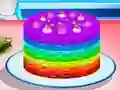 Gioco Cucinare Torta Arcobaleno in linea Gioco Cucinare Torta Arcobaleno in linea