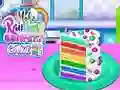 Gioco Fai una Torta di Confetti Arcobaleno in linea