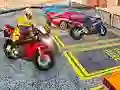Gioco Gioco di Parcheggio Moto Pesanti in Città 3D in linea