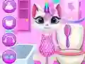 Gioco Cura Giornaliera del Gattino Unicorno in linea