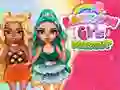 Gioco Sfida di Vestire le Ragazze Arcobaleno in linea