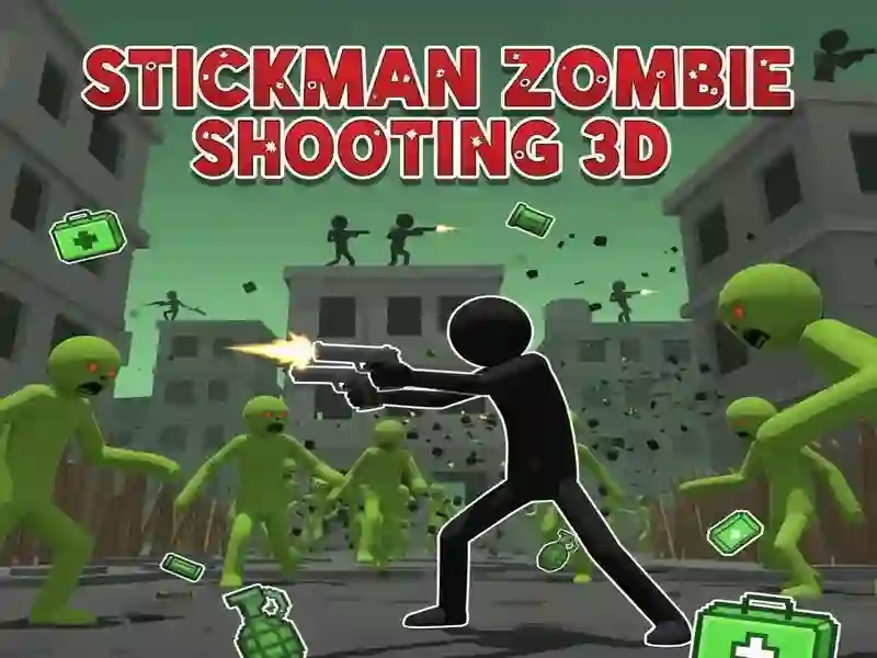 Gioco Stickman Zombie che spara in 3D in linea