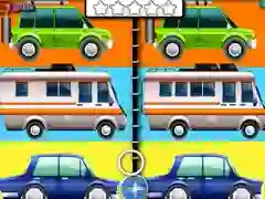 Gioco Auto dei Cartoni Animati Trova le Differenze in linea