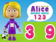 Gioco Mondo di Alice Numeri Forme in linea