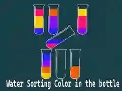 Gioco Ordinamento dell'acqua per colore nella bottiglia in linea Gioco Ordinamento dell'acqua per colore nella bottiglia in linea