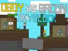 Gioco Obby contro Bacon: MCSkyblock in linea Gioco Obby contro Bacon: MCSkyblock in linea