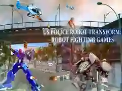 Gioco Polizia USA Robot Trasformazione: Giochi di Combattimento tra Robot in linea