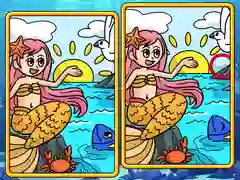 Gioco Sirene Trova le Differenze in linea