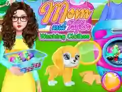Gioco Mamma e Taylor Lavano i Vestiti in linea