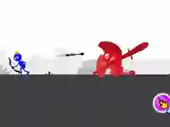 Gioco Rosso e Blu - Puzzles del Cacciatore di Stickman in linea