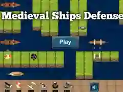 Gioco Difesa delle navi medievali in linea