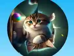 Gioco Puzzle Rotondo: Raccogli Immagini con Gattini Carini in linea