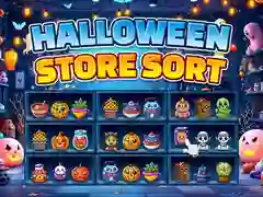 Gioco Ordinamento del Negozio di Halloween in linea