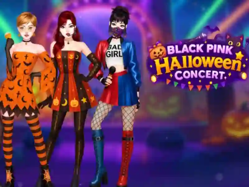 Gioco Concerto di Halloween rosa nero in linea