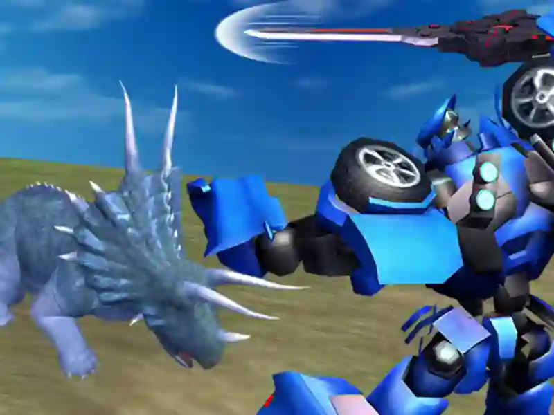 Gioco Battaglia di mech dinosauro giurassico in linea