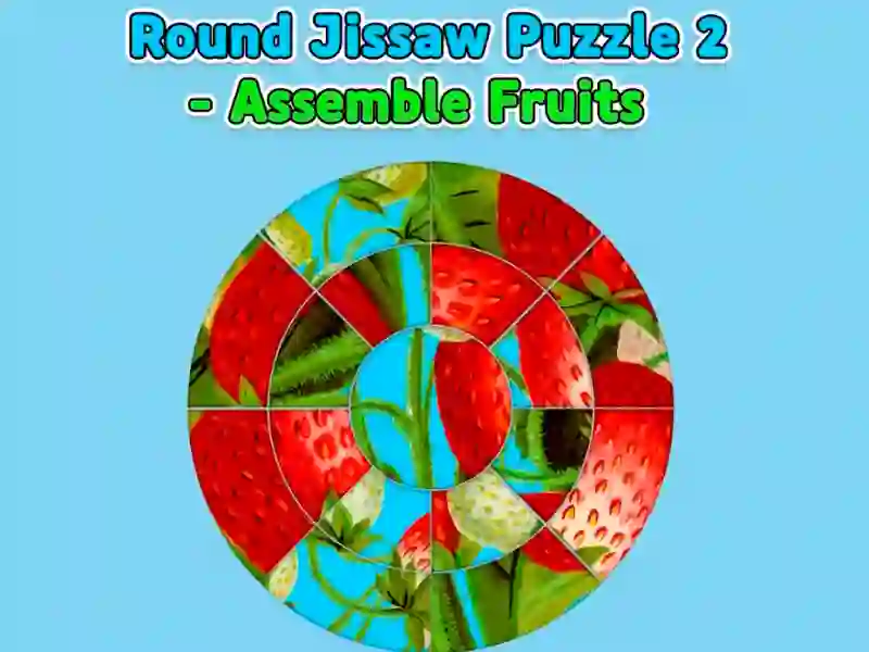 Gioco Puzzle rotondo 2 — Assembla i frutti in linea