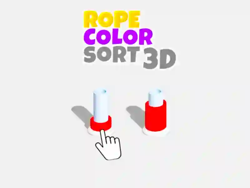 Gioco Ordina del colore della corda 3D in linea Gioco Ordina del colore della corda 3D in linea