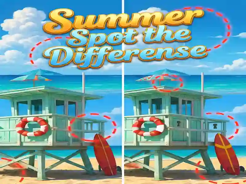 Gioco Summer Spot the Differense in linea