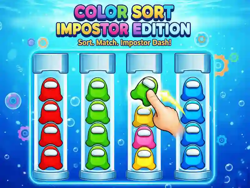 Gioco Edizione dell'impostore con ordinamento dei colori in linea