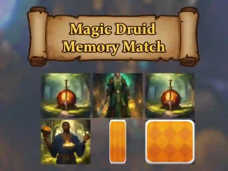 Gioco Partita di memoria del Magic Druid in linea