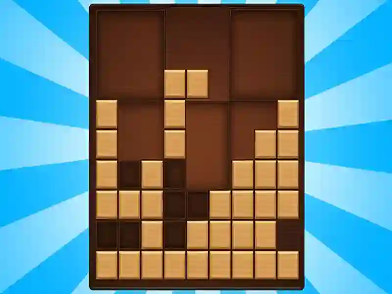 Gioco I blocchi di stack collegano blocchi di legno! in linea