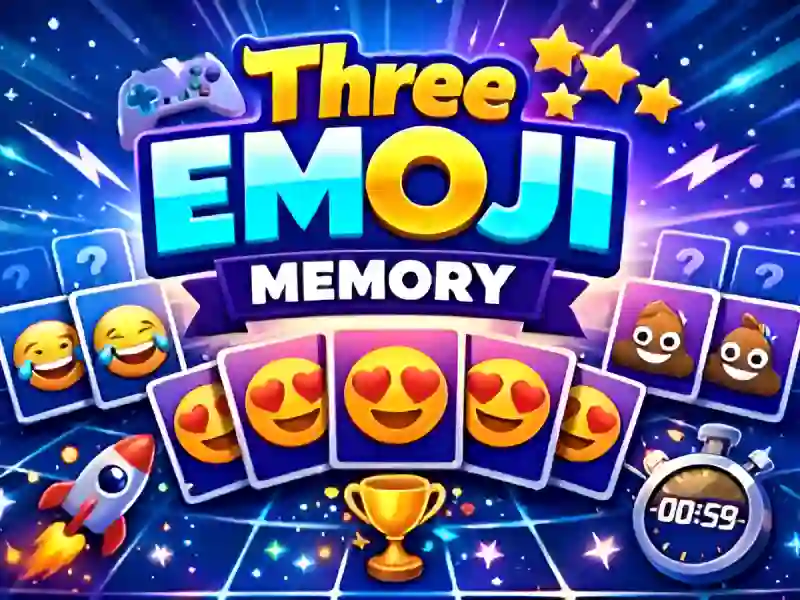 Gioco Tre memorie Emoji in linea