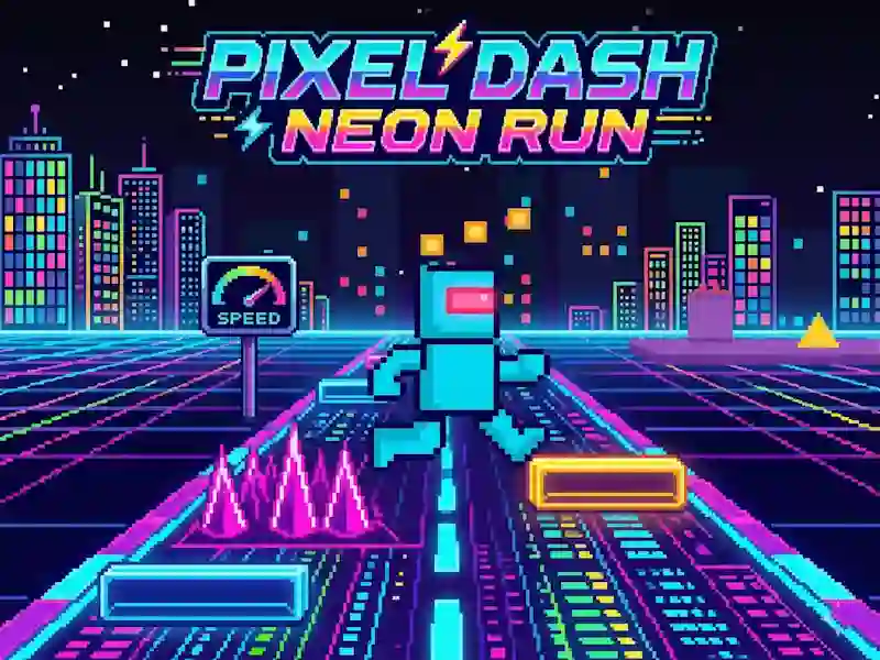 Gioco Pixel Dash Neon Run in linea