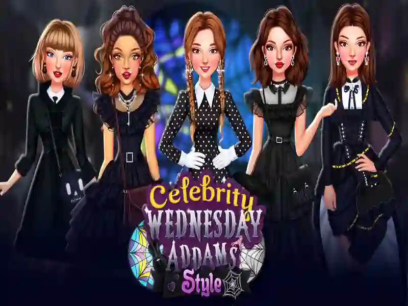Gioco Celebrity Mercoledì Style Addams in linea