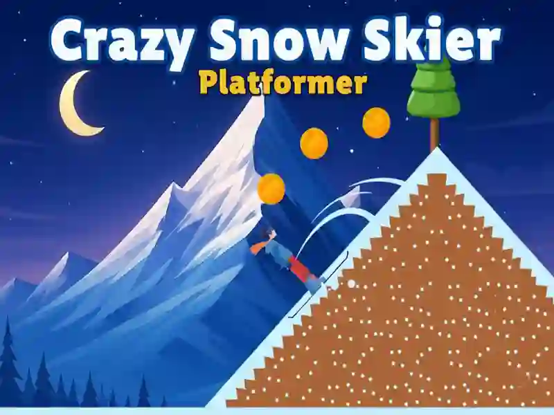 Gioco Sciatore pazzo sulla neve: platform in linea