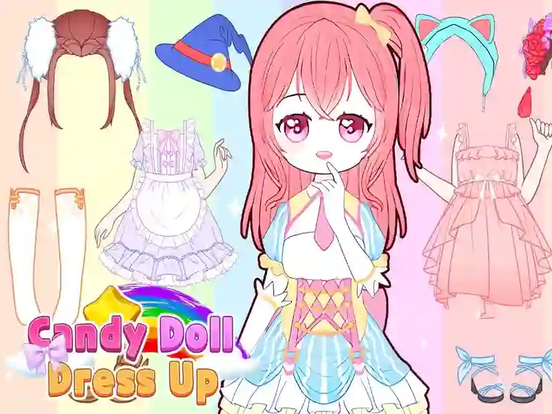 Gioco Candy Doll Dress Up in linea