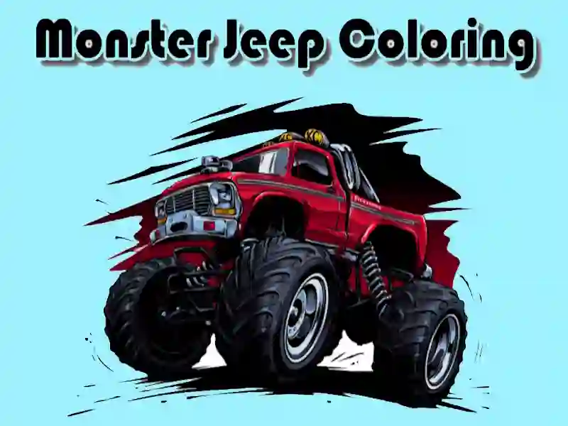 Gioco Monster Jeep Coloring in linea