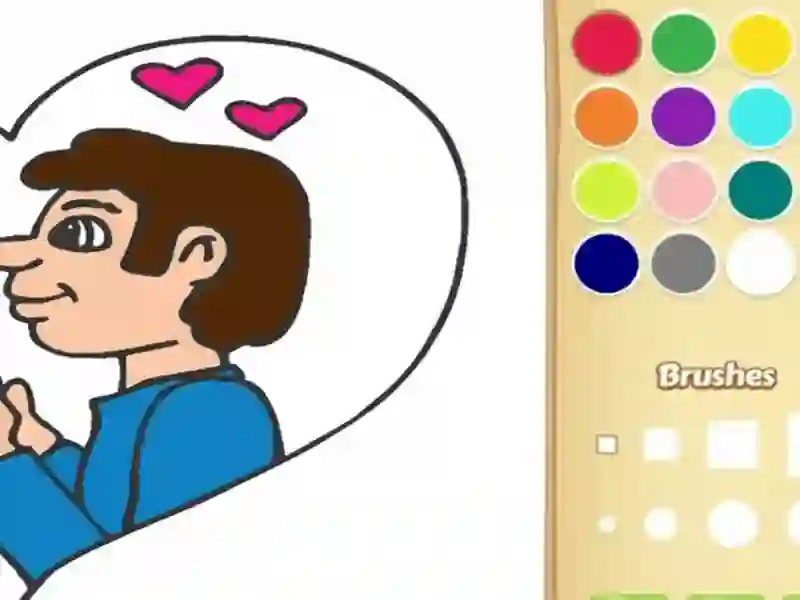 Gioco Amo un libro da colorare per bambini in linea