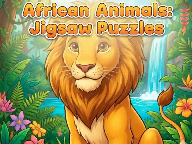 Gioco Animali africani: puzzle in linea