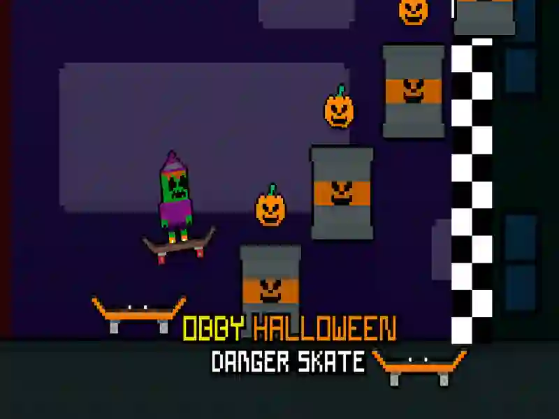 Gioco Obby Halloween Danger Skate in linea