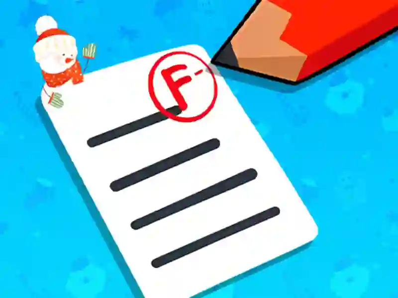 Gioco Esame di Natale del simulatore dell'insegnante in linea