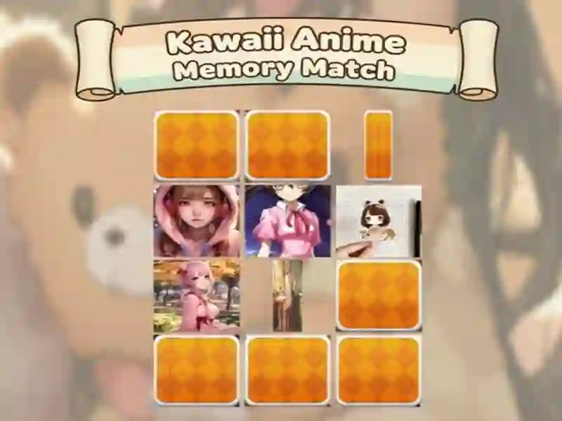 Gioco Abbinamento di memoria anime Kawaii in linea