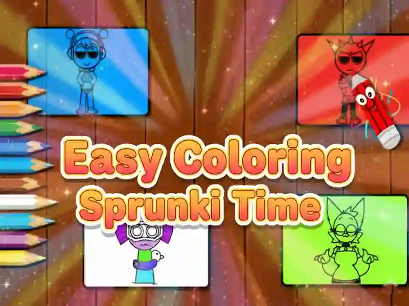 Gioco Sprunki Time da colorare facile in linea