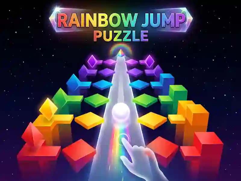 Gioco Rainbow Jump Puzzle in linea