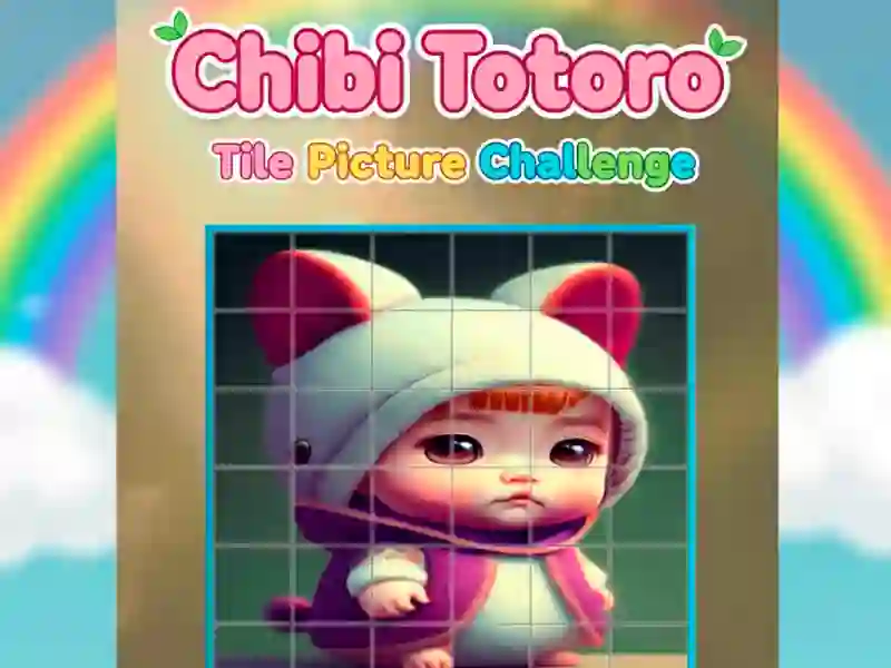 Gioco Sfida di immagini di piastrelle Chibi Totoro in linea