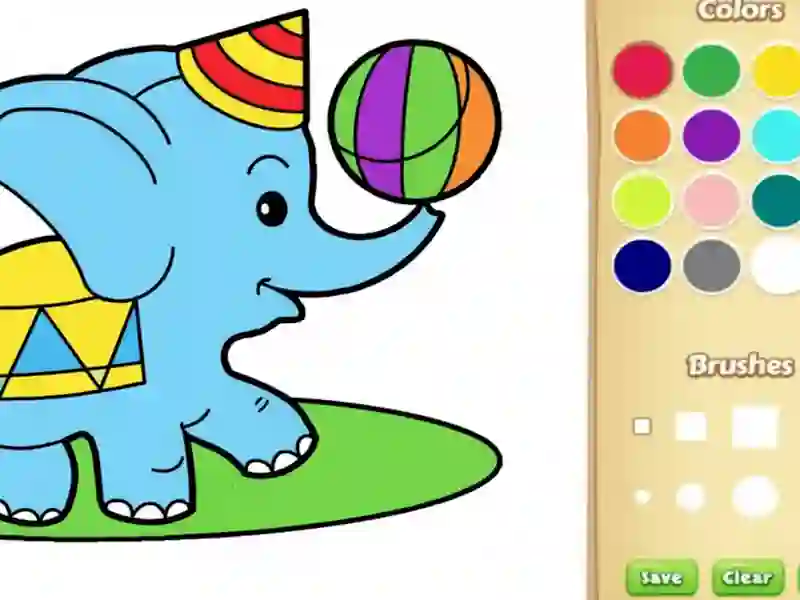 Gioco Semplice libro da colorare di animali per bambini in linea